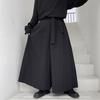 Mens Loose Wide Leg Hakama Pants Harajuku Japanese Samurai Kimono Pants Chinese Style Hanfu Tang Kendo Uniforms Casual Pants