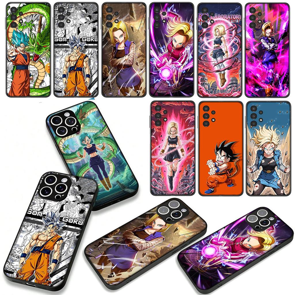 Cover Android 18 Dragon Gokus Ball for Samsung Galaxy A36 A17 A26 A07 A35 A54 A53 A13 A33 A34 S8 S9 S20 S21 FE S10 Plus Case