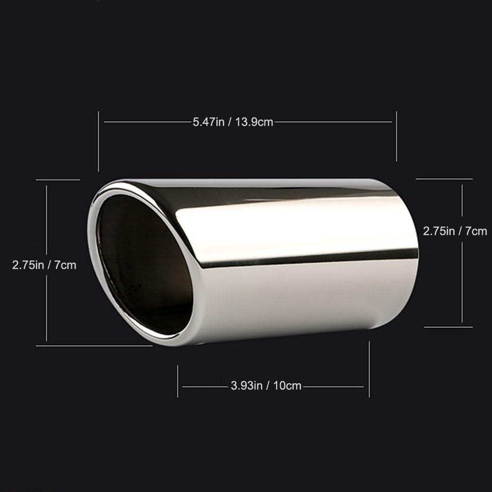 Dsycar Exhaust Tips Pair Compatible With VW Volkswagen JETTA 2009-2018/ SAGITAR 2011-2015 / POLO 2012-2014 / GOLF 7 2013-2015 / Compatible With BMW