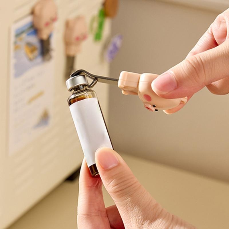 Creative Fridge Magnets Beer Bottle Opener 2 In 1 Multifunction Bottle Openers Magnetic with Fridge Magnets Sticker