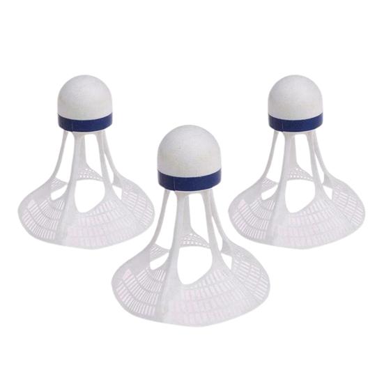 3Pcs Windproof Badminton Balls Outdoor Student Sports Training Shuttlecocks белый