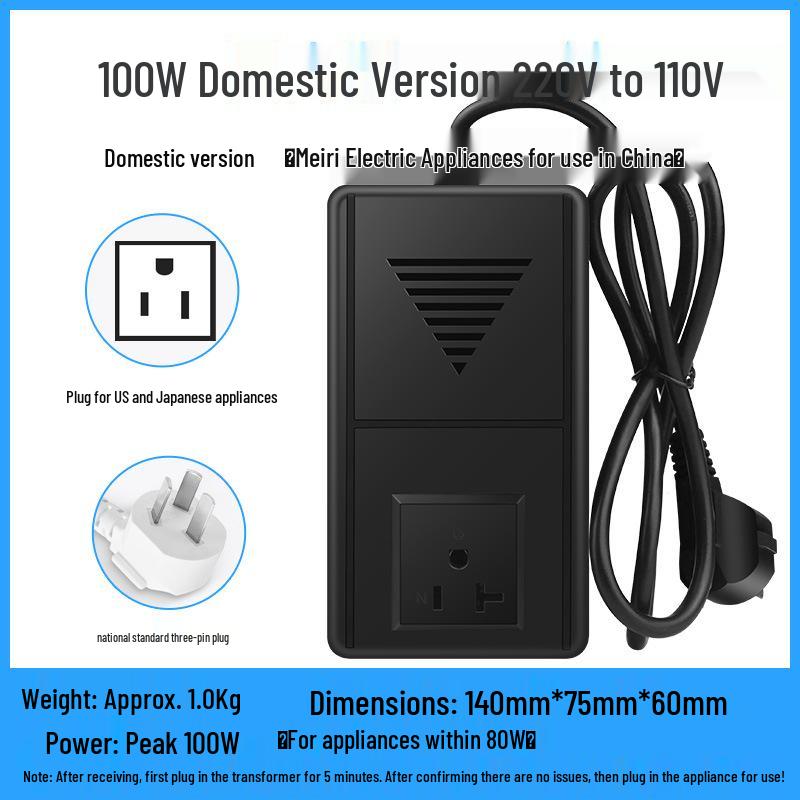 Jingsai 200W Voltage Converter: 220V to 110V/100V, 110V to 220V Transformer