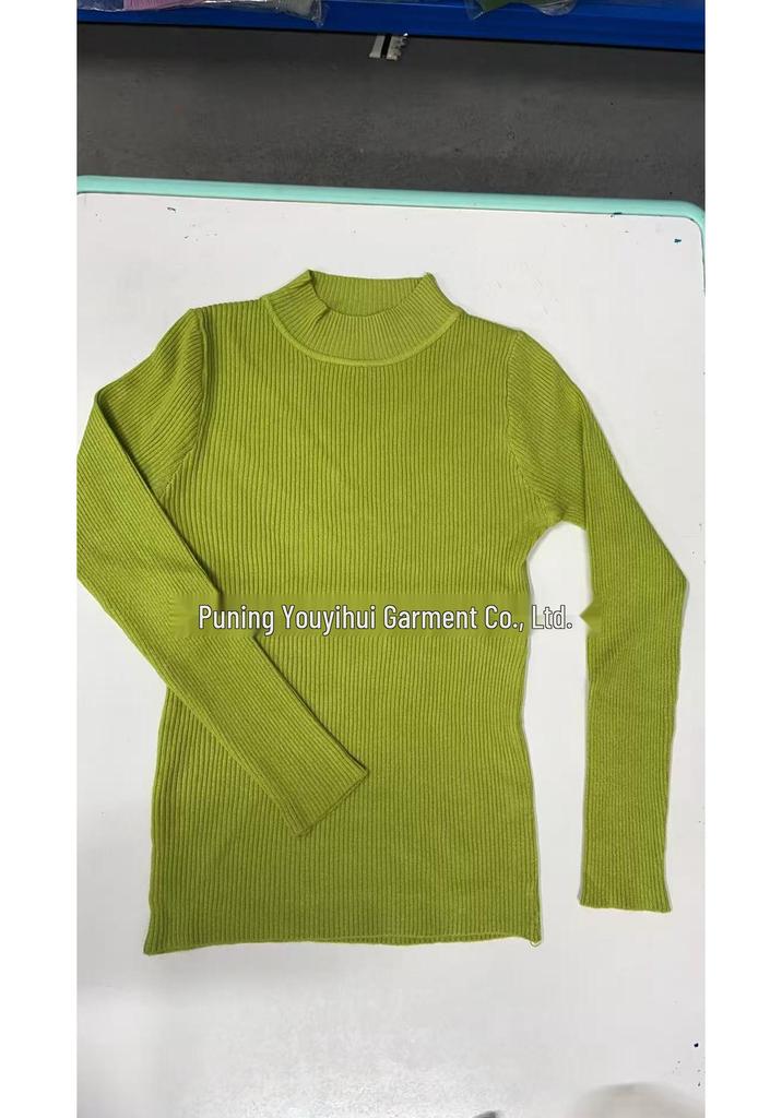 Women's 2026 Autumn Knit Long Sleeve Half-High Neck Sweater - Stylish Niche Base Layer Top