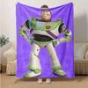 1 peça, Manta do Buzz Lightyear Patrulheiro Espacial de Toy Story Macia e Aconchegante para Decoração de Casa, Capa de Sofá, Uso Externo, Viagem