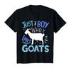Kids Goat Just A Boy Who Loves Goats T Shirt Vintage Casual Homme Versatile Top For Everyday Wear Designer Clothes