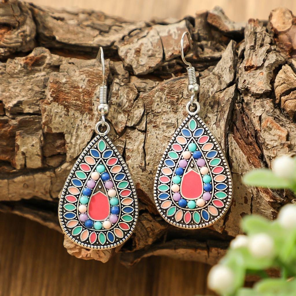 Retro Bohemian Fashion Drop-shaped Earrings Trendy Earrings