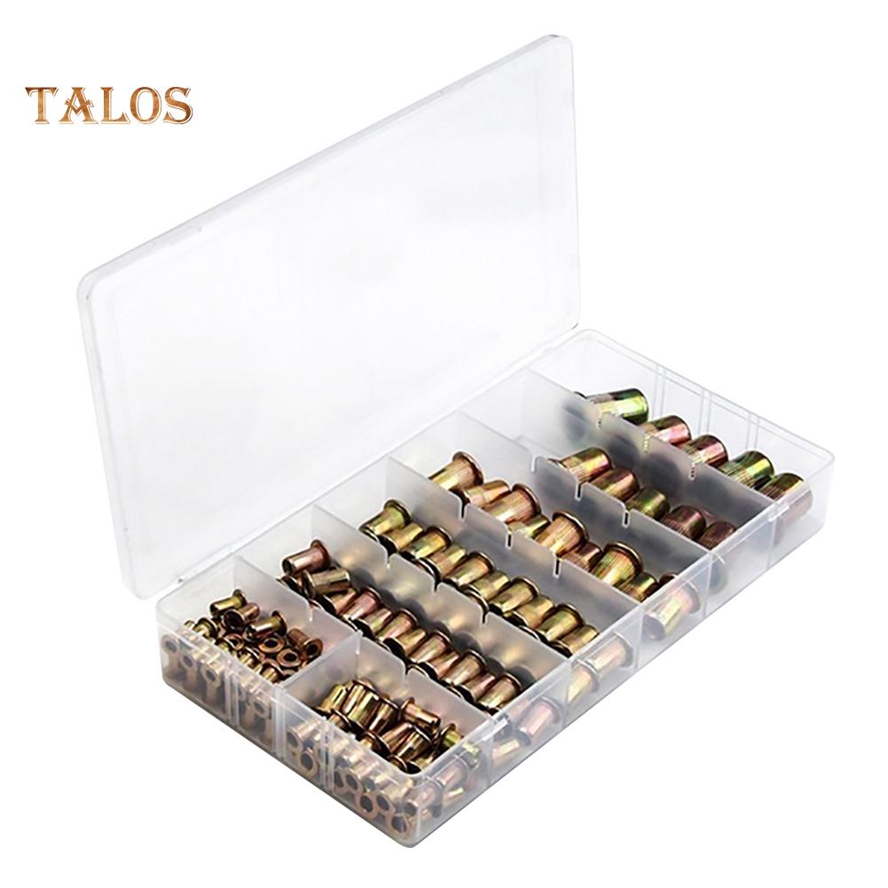 165Pcs M3 M4 M5 M6 M8 M10 M12 Thread Metal Nutsert Rivet Nut Set Accessories