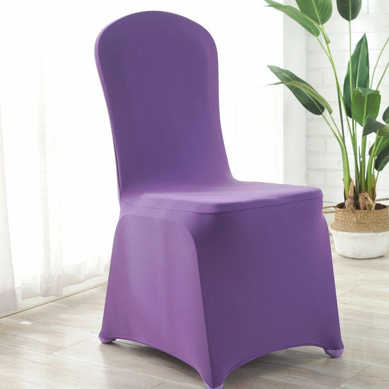 Universal Stretch Chair Cover - Solid Color, Thickened for Hotel, Restaurant, Wedding, Banquet