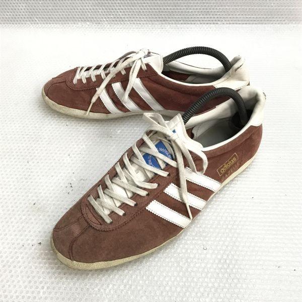adidas Originals GAZELLE leather sneakers 27.5 red brown(USED)