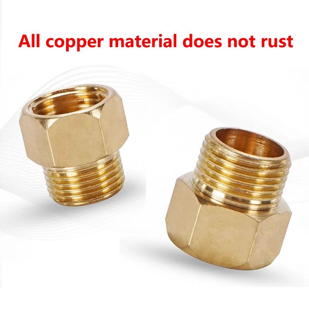 1Pcs 1/8 1/4 3/8 1/2 3/4 Hex Bushing Connectors Reducer Water Gas Adapter Durable Pipe Fitting