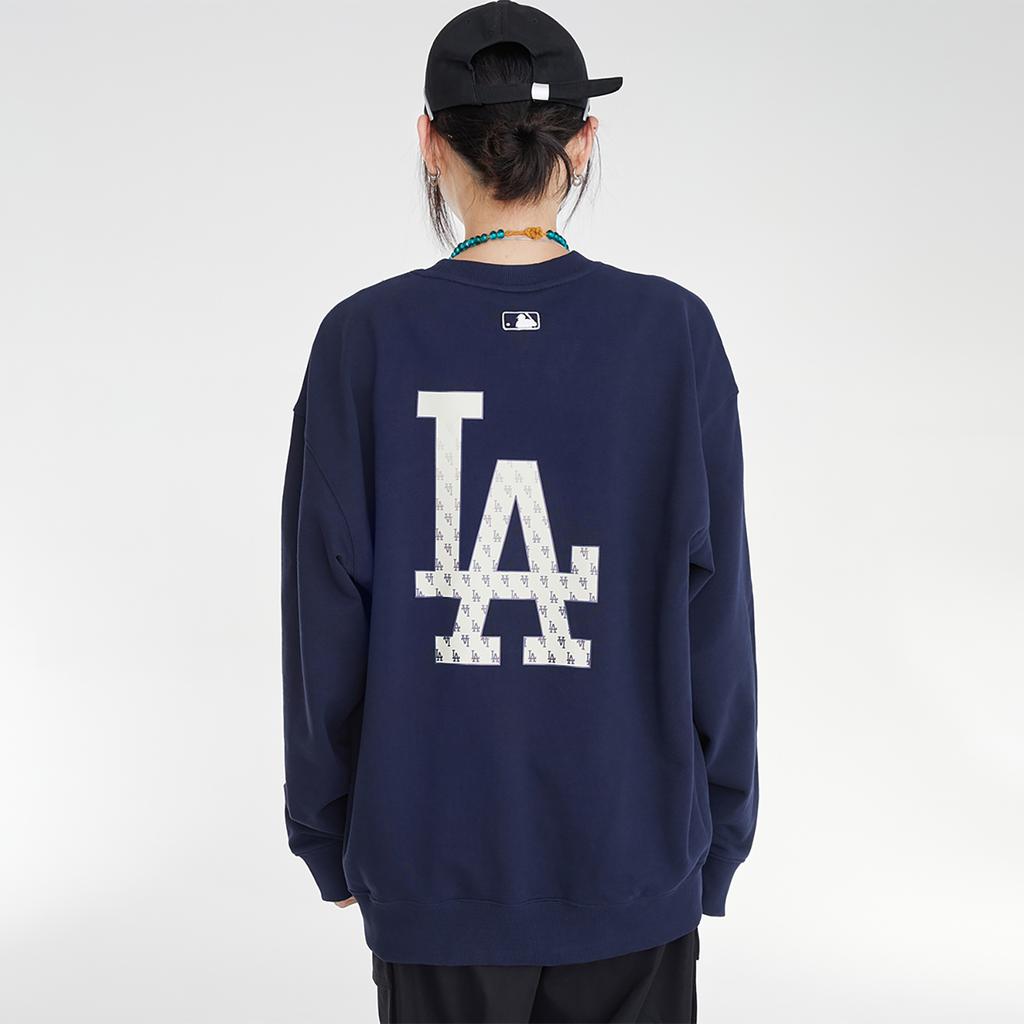 New MLB Los Angeles Dodgers Sweatshirts Unisex Navy Blue 3AMTM0234-07NYD