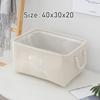 Cesto Porta Giocattoli per Cani in Peluche Pieghevole Scatola Porta Giocattoli per Cani con Manico Confortevole Adatto per Conservare Accessori Giocattoli per Animali Domestici
