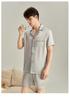6A Grad 19 Momme Maulbeerseide Herren Kurzarm Oberteil & Shorts Pyjama - Schwer, Luxuriöse Sommer Homewear