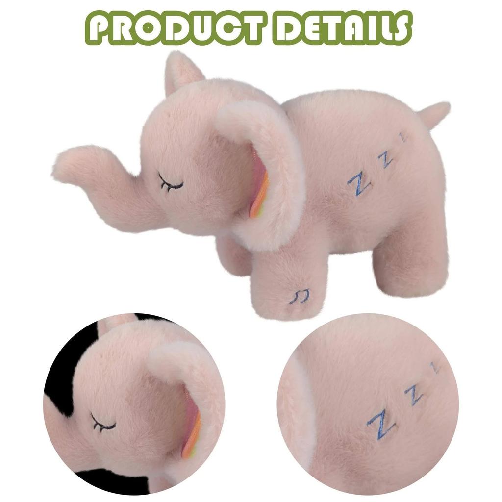 Sleeping Animal Cuddly Toy With Breathing Movement And Music Plush Slumber Animal Toy Sleeping Animal Music Box Made Of Plush For Newborn Baby Toys