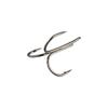 Sharpened High Carbon Steel Silver Fishhooks Barbed Fishhook 2/4/6/8/10 Treble Fishing Hook
