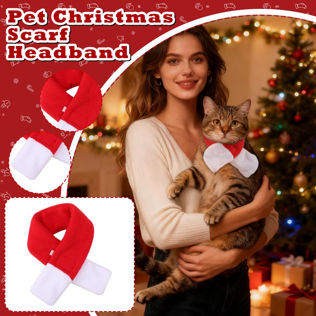 Weihnachtsumhang und Hut für Haustiere Festival-Set Hund Verwandlungskostüm Weihnachtsoutfit für kleine Hunde