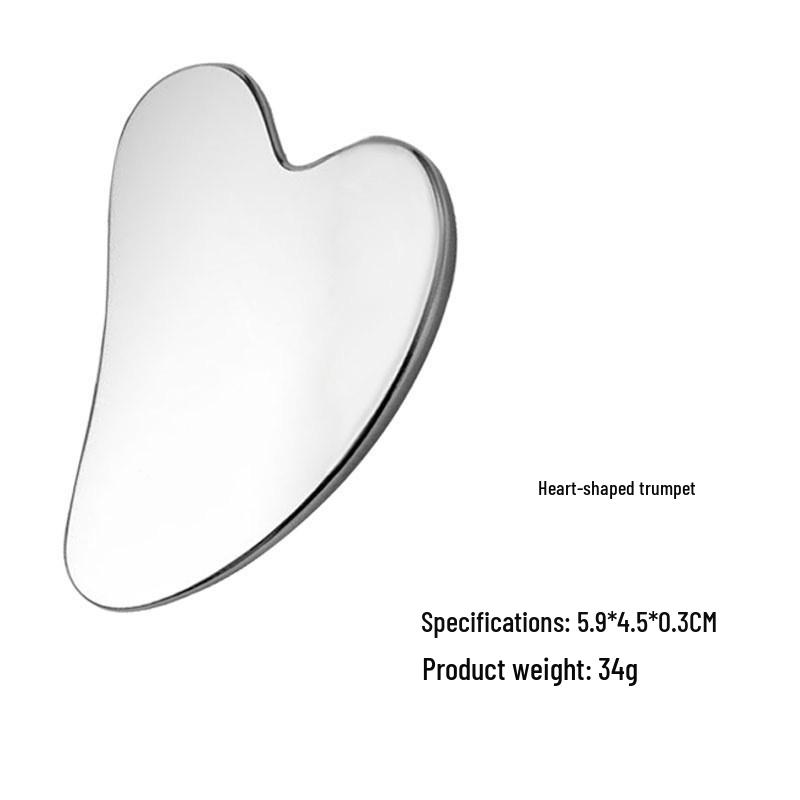 

Большая Гуа Ша доска в форме сердца из нержавеющей стали для укрепляющего и подтягивающего массажа лица