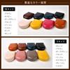 Shitamachi Genuine Leather Coin Fully and Easy To Use [Tokyo Kobo] Case, Handcrafted, Hand-Sewn, Compact, (Orange, Medium)