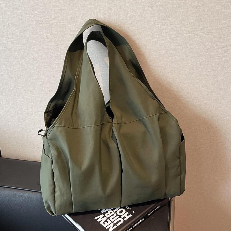 Nylon Large Capacity Multi-Pocket Gym & Travel Bag - Japanese Style Casual Shoulder Bag for Moms