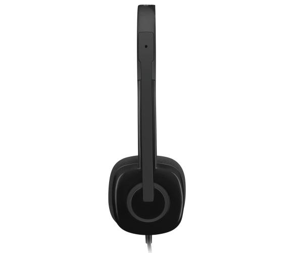 Logitech H151 Stereo Wired Headset 3.5 mm jack, Black