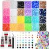 1 Cutie de Strassuri Colorate cu Spate Plat, Strassuri Simple Strălucitoare Fațetate, Materiale Versatile pentru Meșteșuguri DIY