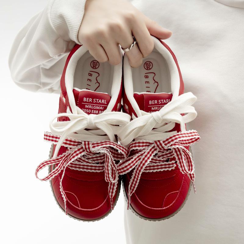 

Женская обувь в стиле колледжа, ретро белые туфли, модная повседневная обувь, универсальные кроссовки 35