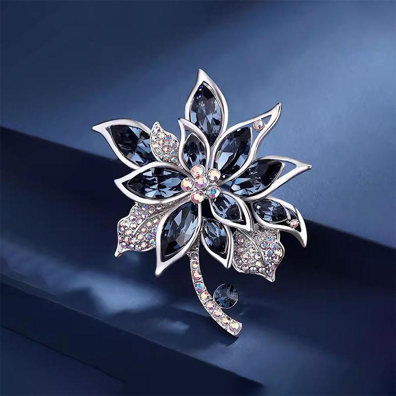 Retro Flower Brooch Women'S Luxury Elegant Brooch Temperament Pin Suit Accessories