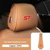 PPWE7 1/2PCS Leather Car Seat Headrest Protective Cover Auto Interior Accessories For Ford Escort KA Flex Everest KA Expedition Falcon