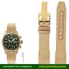 For IWC Pilot Nylon Genuine Leather watch band for IWC Mark 18 Balack Aces Portuguese original style woven canvas strap Bracelet