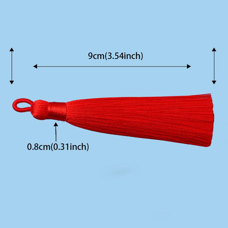 10pcs 8cm Ice Silk Tassel Charms Brush Pendant Crafts For Diy Jewelry Making Accessories Handmade Bracelet Earring Decor Crafts