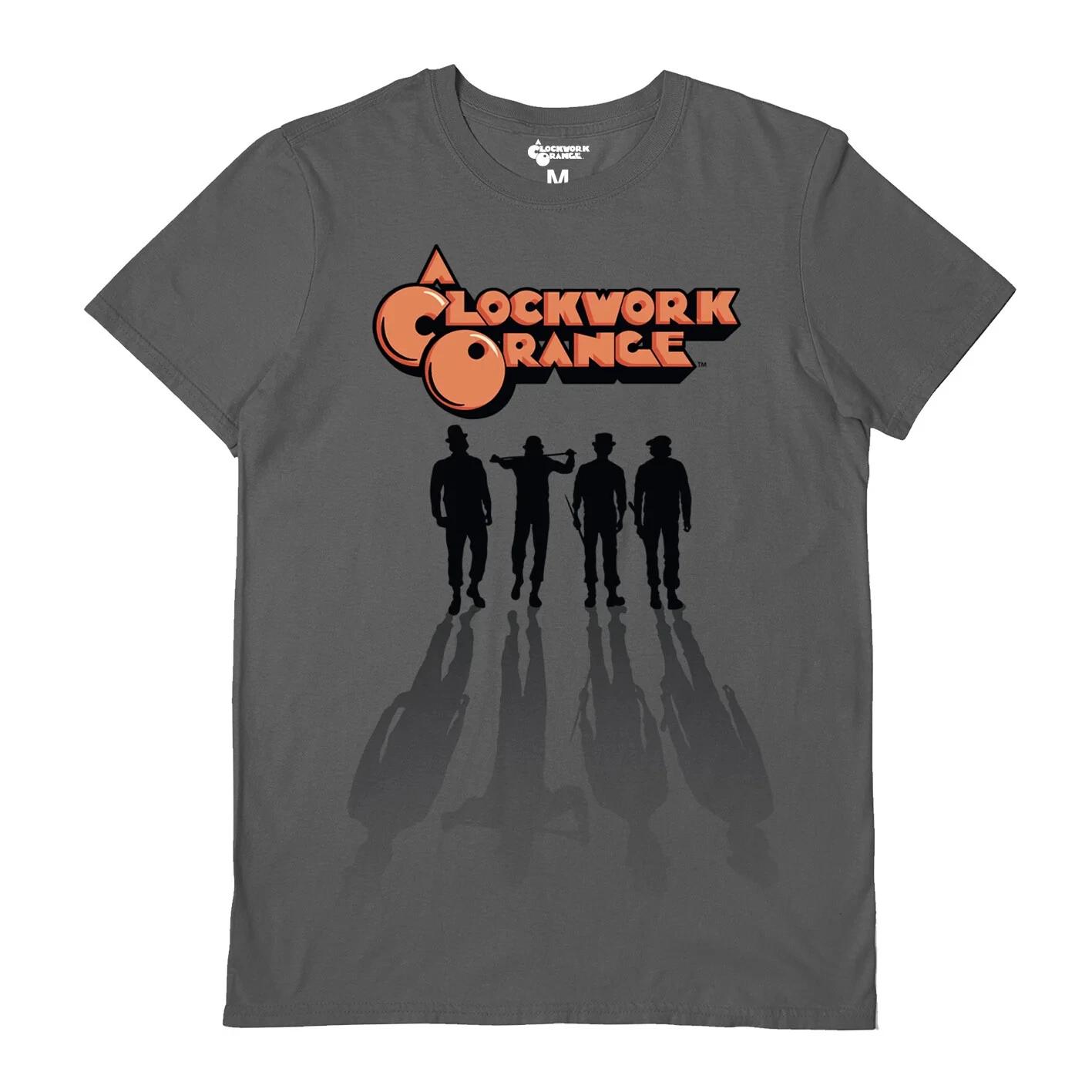 A Clockwork Orange T-shirt - Official Gang Charcoal Grey S/S Tee L