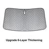 For Tesla Model 3 Front Windshield Sunshade 6-Layer Upgraded Y S X Sunshade Automatic Block Summer Sunscreen Heat Shield Cover