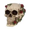 Nemesis Now - Figurine Rose from Beyond Skull 15cm, Ivoire