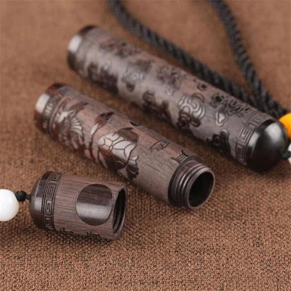 1PC Creative Toothpick Holder Solid Wood Toothpick Box Kitchen Tools Portable Tooth Pick Holder