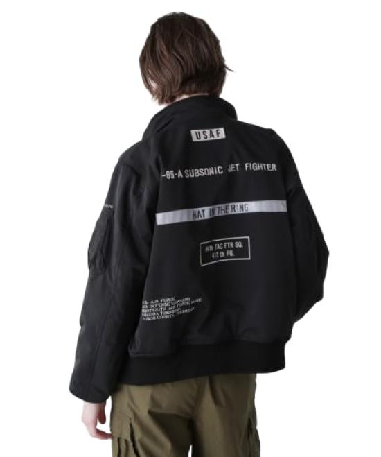 

Магазин прямого управления только STENCIL JKT HAT IN THE RING Куртка-трафарет Шляпа в кольце M 010 Черный [Avirex] Женская 783-4252608