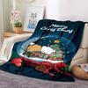 Schattige Bubu en Dudu Serie Deken Cartoon Print Kinderen Warm Flanel Zacht Comfortabel Huis Reizen Deken Bed Deken Verjaardagscadeau