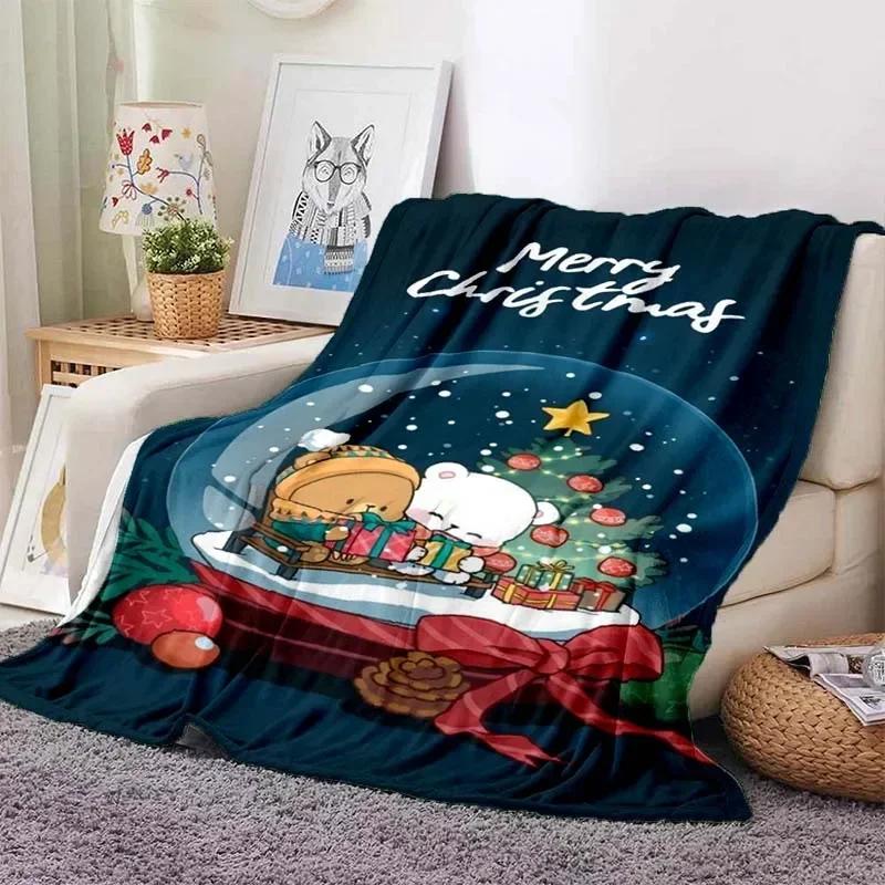 Schattige Bubu en Dudu Serie Deken Cartoon Print Kinderen Warm Flanel Zacht Comfortabel Huis Reizen Deken Bed Deken Verjaardagscadeau