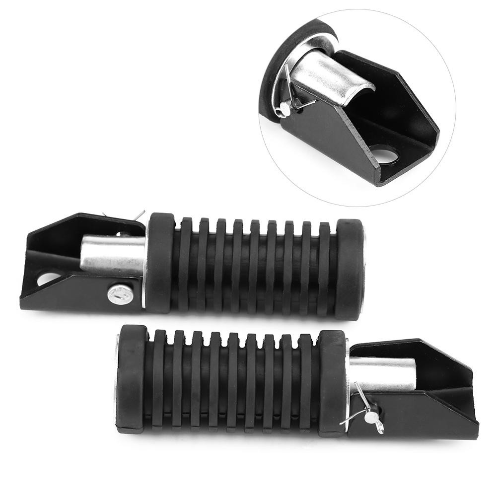 Motorcycle Rear Footpegs Plate Footrest Rubber Pad Grip Cover for 125 GN 125