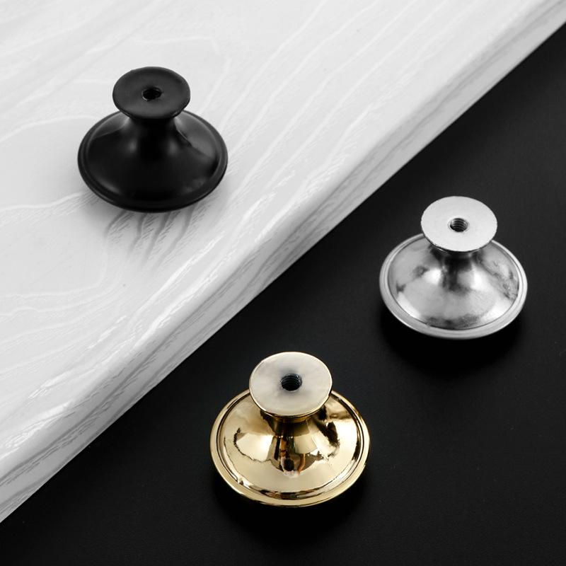 Gold Black Stainless Steel Round Drawer Handle for Kitchen or Shoe Cabinets