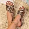 Women's Summer Leopard and Zebra Print Slippers