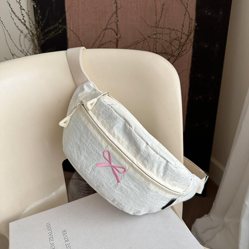 Canvas Butterfly Bow Crossbody Bag For Casual Streetwear Women