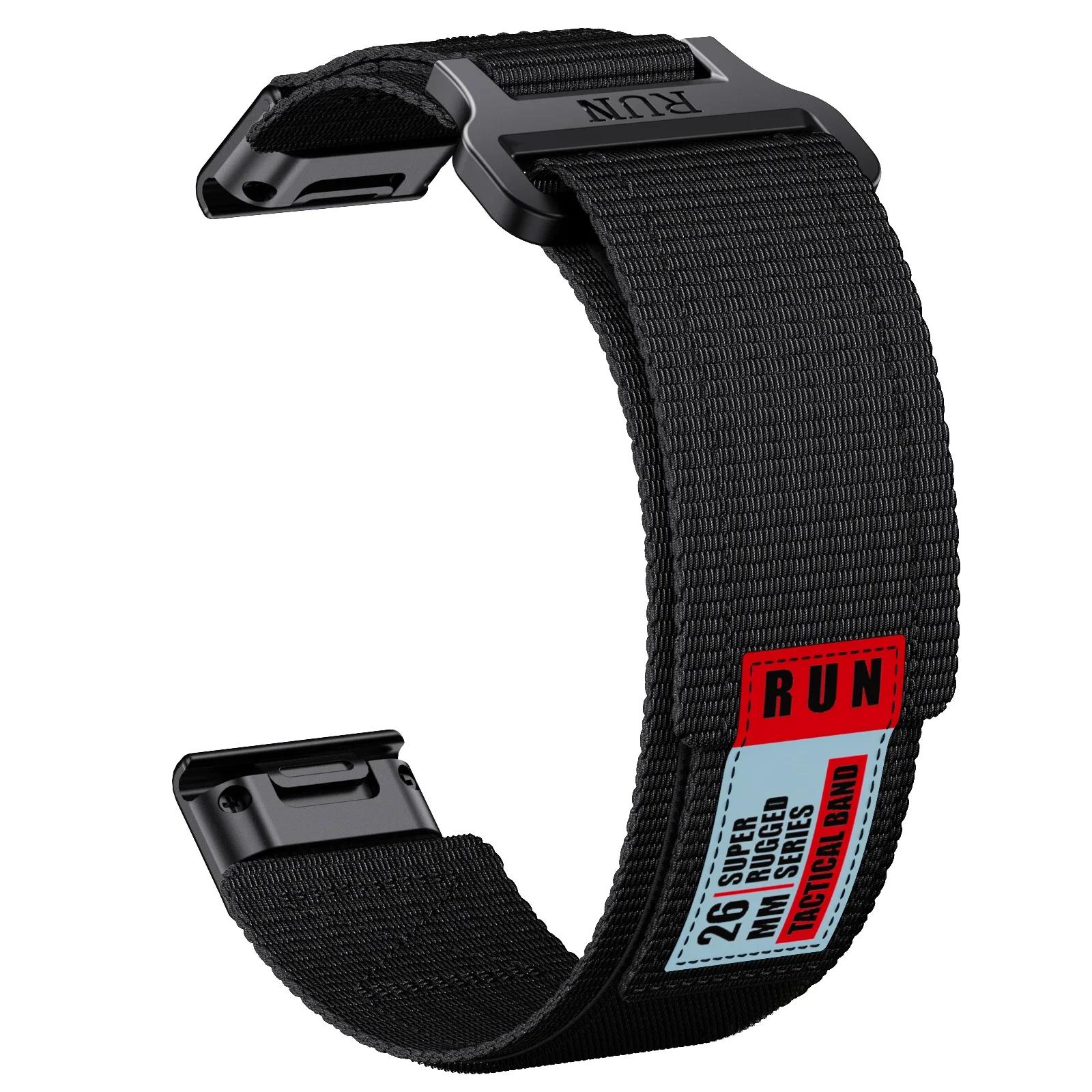 

QuickFit 22 мм 26 мм завширшки Garmin Fenix 8 51 мм 7 7X Pro 6 6X 5 5X Plus QuickFit ремінець instinctive 2 змінний браслет 26mm instinct 2X чорний