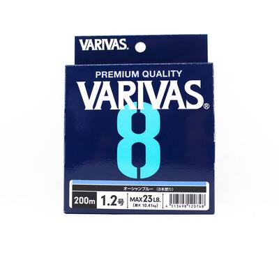 Varivas PE-Schnur Varivas 8 X8 Blau 200m PE 1.2 Max 23lb (0748)