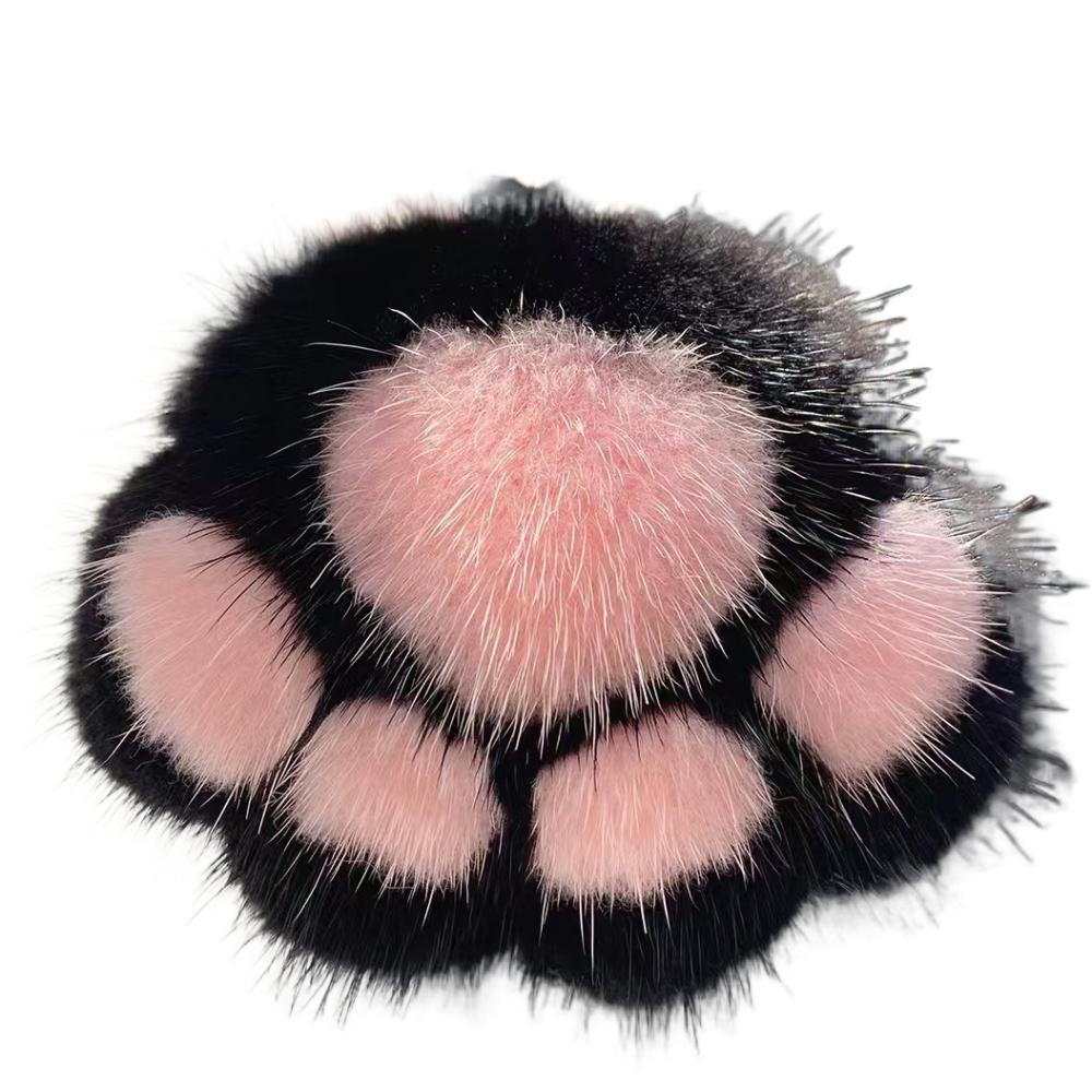 Stuffed Animal Cat's Paw Stuffed Keyring Love Plush Cat's Paw Pendant Bag Ornaments