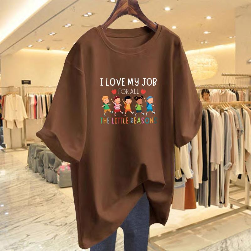 

Cotton short-sleeved t-shirt women s new white loose large-size top women s clothing XXXL