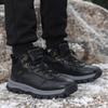 Mens Leather Shoes Winter Plush Warm Platform Training Shoes Anti Slip Ankle Boots