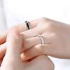 Pairing Set of Free and Wedding Engagement Sterling S925 Adjustable Fashion Accessory [Rockyu] Ring, 2, Size, Men's Women's Rings, Popular, Ring,