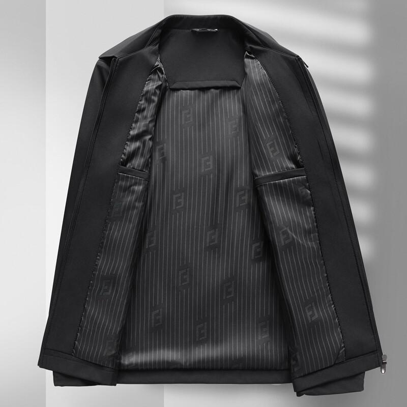 Men's Spring and Autumn New Fashion Lapel Jacket Middle-aged Business Leadership Executive Jacket Men