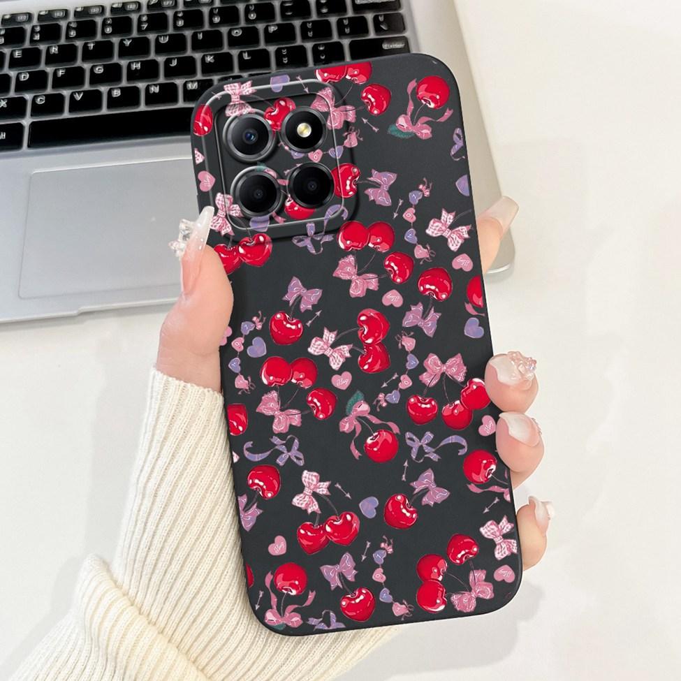 For Honor X6 X6a X6b Case Cover Silicone Cute Cartoon Cat Girl Luxury Flower Shockproof Phone Case For Honor X6a Back Cover Boys