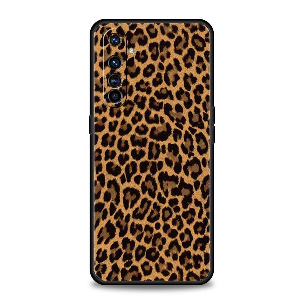 Leopard Cheetah Print Phone Case For Realme 12 11 10 9 8 5G 7 6 GT5 GT3 GT2 Pro Plus C21 C11 C25 C35 GT Neo 2 3 3T 5 Soft Cover